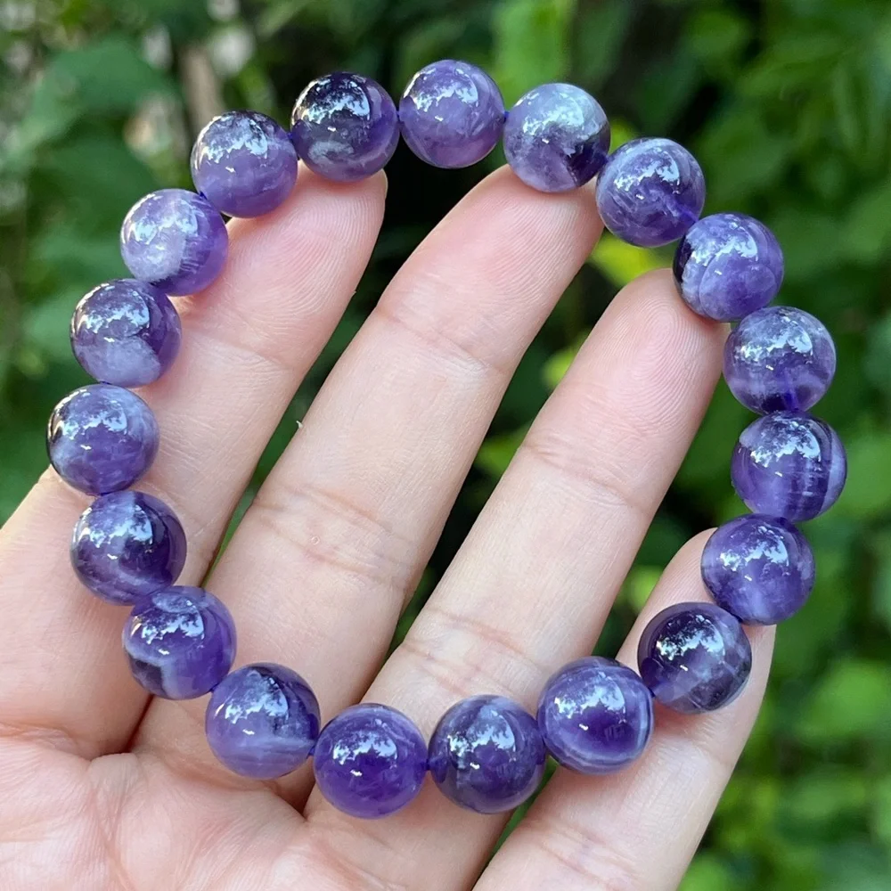 10.5mm‎ stretchable dream amethyst bracelet